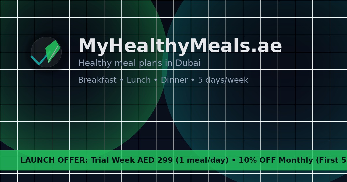 My Healthy Meals — dietitian-designed meal delivery in Dubai